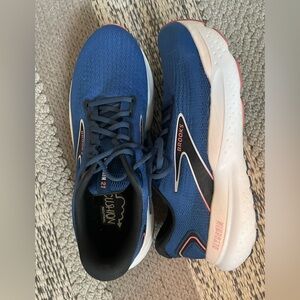 Brooks Blue and White Athletic Shoes